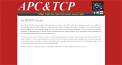 Desktop Screenshot of apc-tcp.de